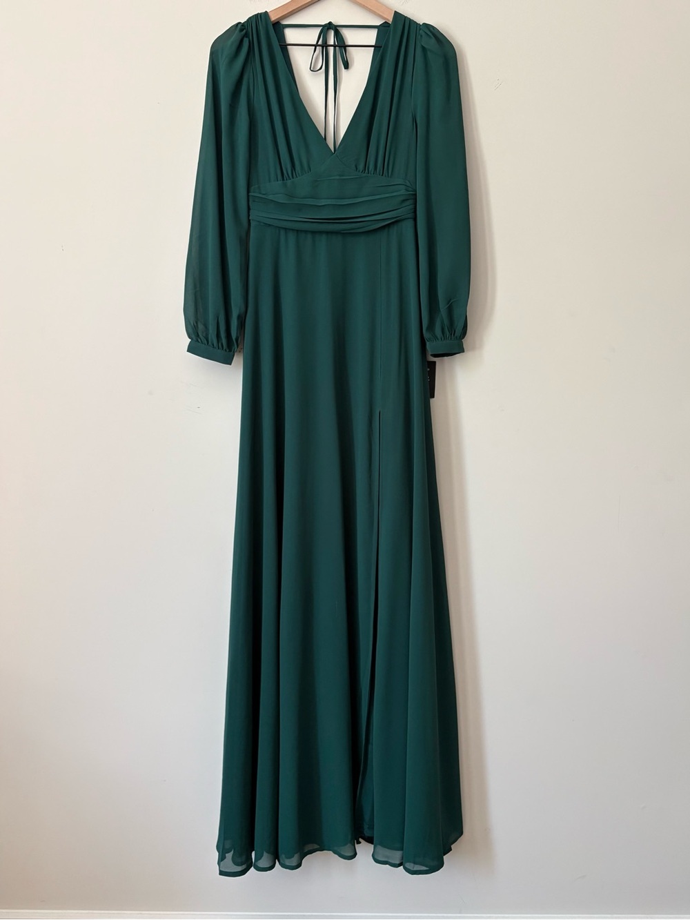 Lulus V-Neck Long Sleeve Maxi Dress